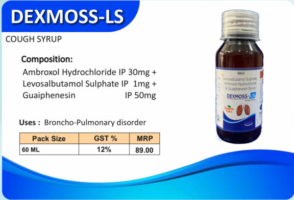 DEXMOSS-LS – 60 ML Cough Syrup