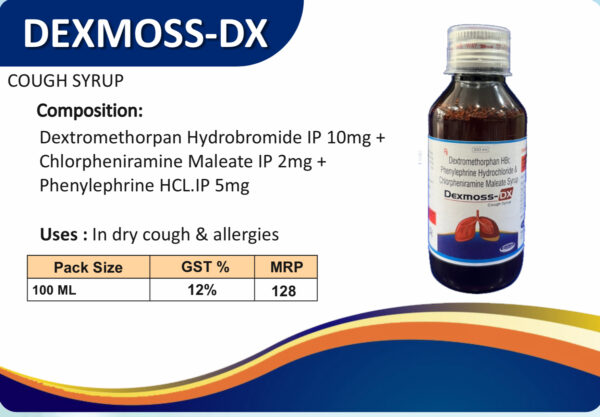 DEXMOSS-DX – 100 ML Cough Syrup